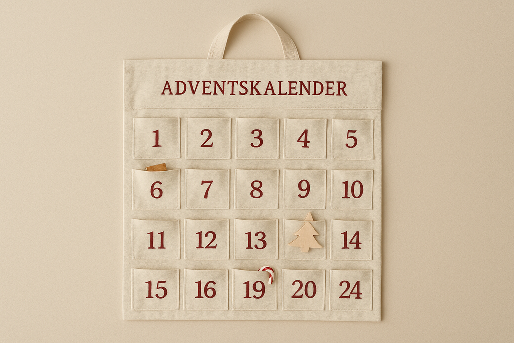 Adventskalender personalisiert zum befüllen mit DIY Ideen für Kinder