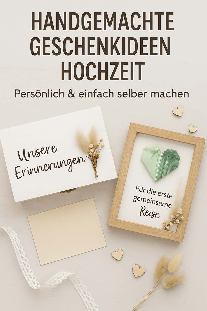 Handgemachte Geschenkideen zur Hochzeit