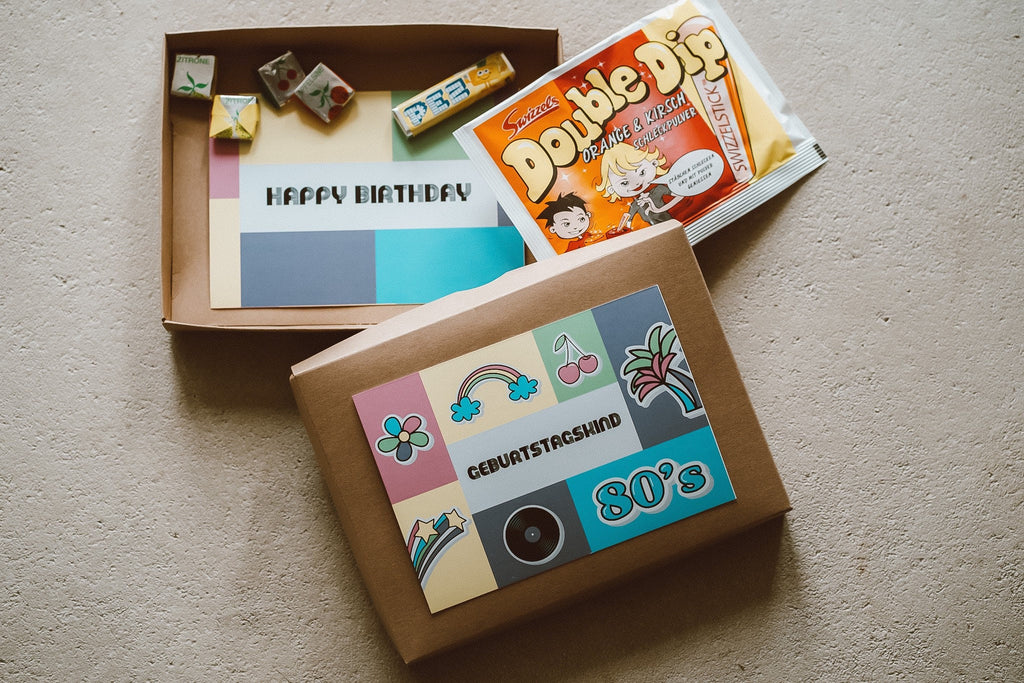Süßigkeiten, Geschenkbox, "80's Box", Double Dip