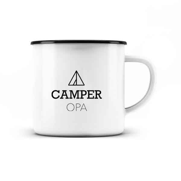 Camping Tasse, Tasse, Beschriftung, Camper Opa
