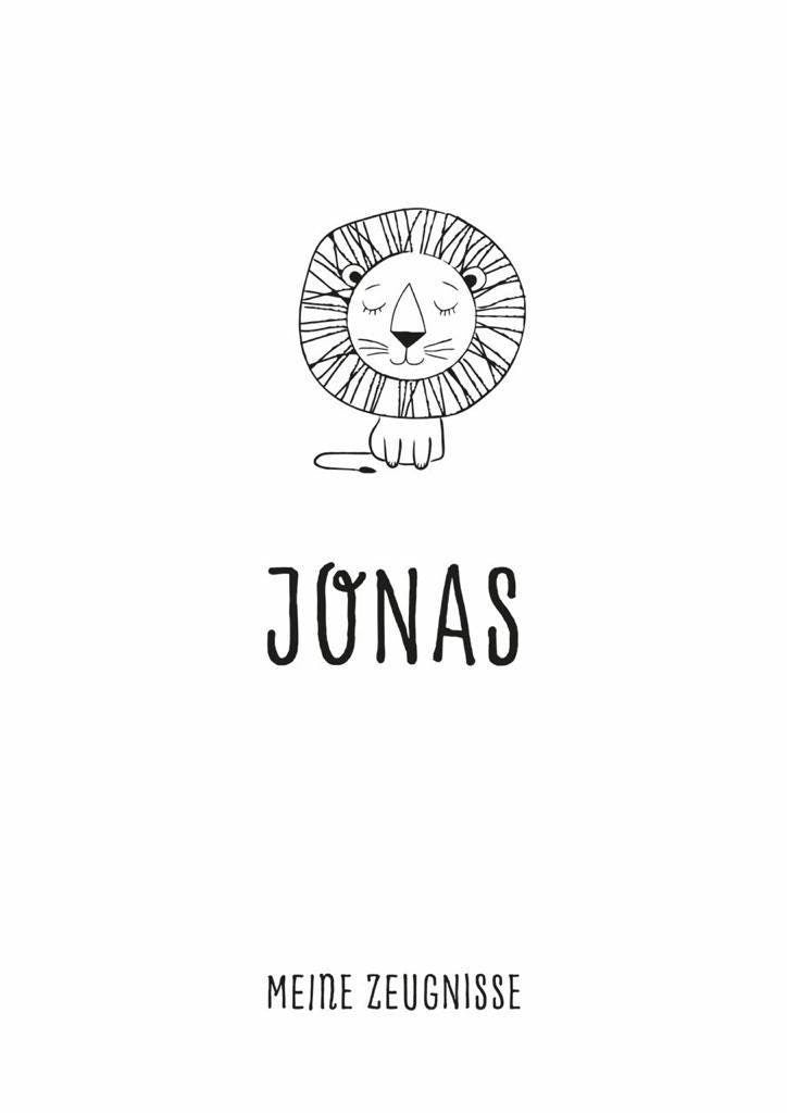 "Jonas" Personalisierung mit einem Löwen