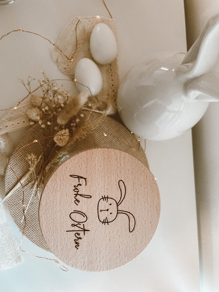 Vorratsglas mit einem personalisierten Holzdeckel, Trockenblumen